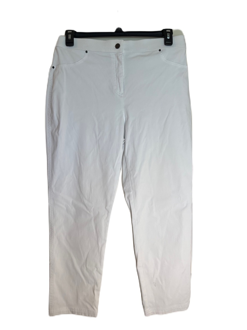 Chico's White Ankle Crop Pants